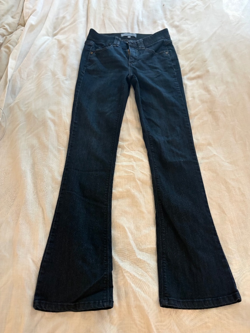 Wit & Wisdon dark wash stretch flare denim